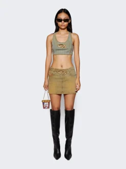 Diesel De-Ron Mini Skirt Green