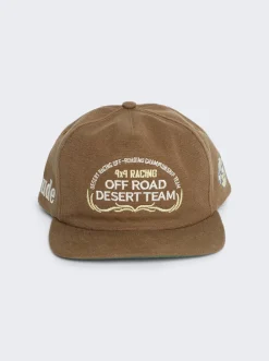 Rhude Desert Team Washed Canvas Hat Camel