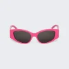 Balenciaga D-Frame Sunglasses Fuchsia