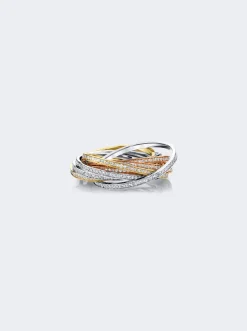 SHAY Diamond Rolling Orbit Ring 18K Gold
