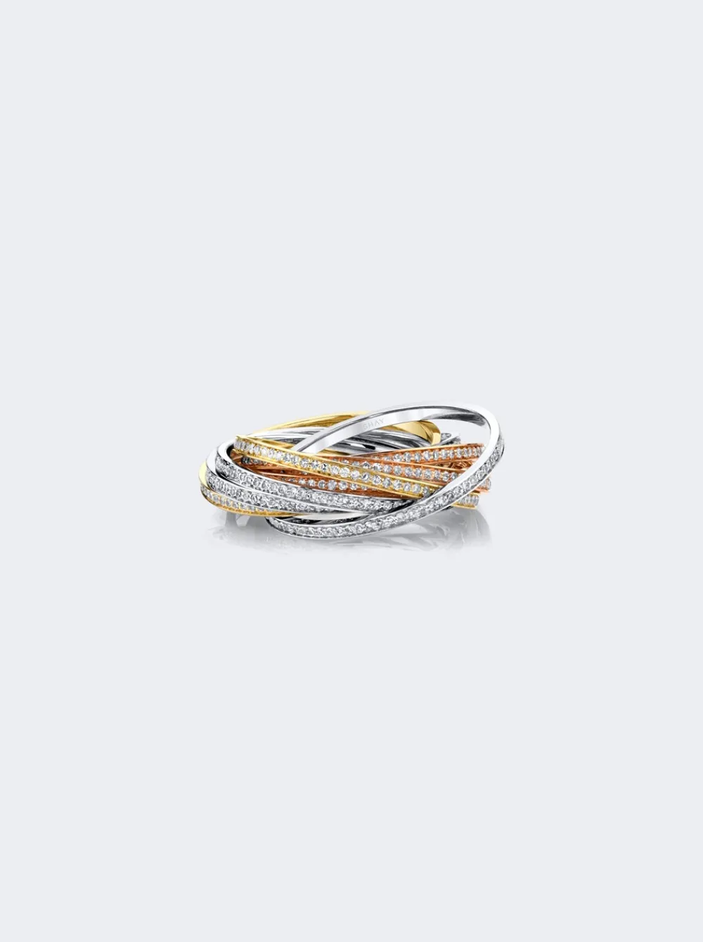 SHAY Diamond Rolling Orbit Ring 18K Gold