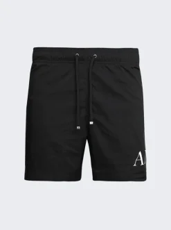 Amiri Double Logo Swim Shorts Black
