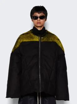 Rick Owens Down Flight Jacket Acid Melange And Black