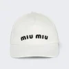 Miu Miu Drill Baseball Cap White