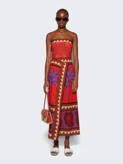 Johanna Ortiz East Africa Heart Dress Red And Purple