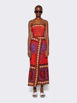 Johanna Ortiz East Africa Heart Dress Red And Purple