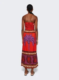 Johanna Ortiz East Africa Heart Dress Red And Purple