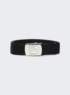 BURBERRY Ekd Web Belt Black