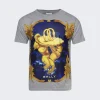 BALLY Emblem Printed Short Sleeve T-Shirt Grey Melange