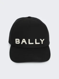 BALLY Embroidered Baseball Hat Black