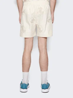 Paris Laundry Embroidered Summer Short Sable