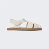 The Row Fisherman Crepe Sandal Milk