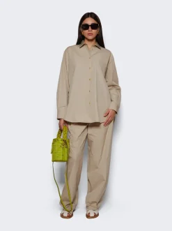 The Row Fisherman Crepe Sandal Milk