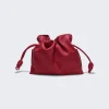 Loewe Flamenco Clutch Monochrome Bag Ruby Red