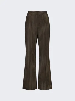 Jean Paul Gaultier Flare Trousers Brown