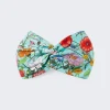 Gucci Flora Print Silk Headband Blue