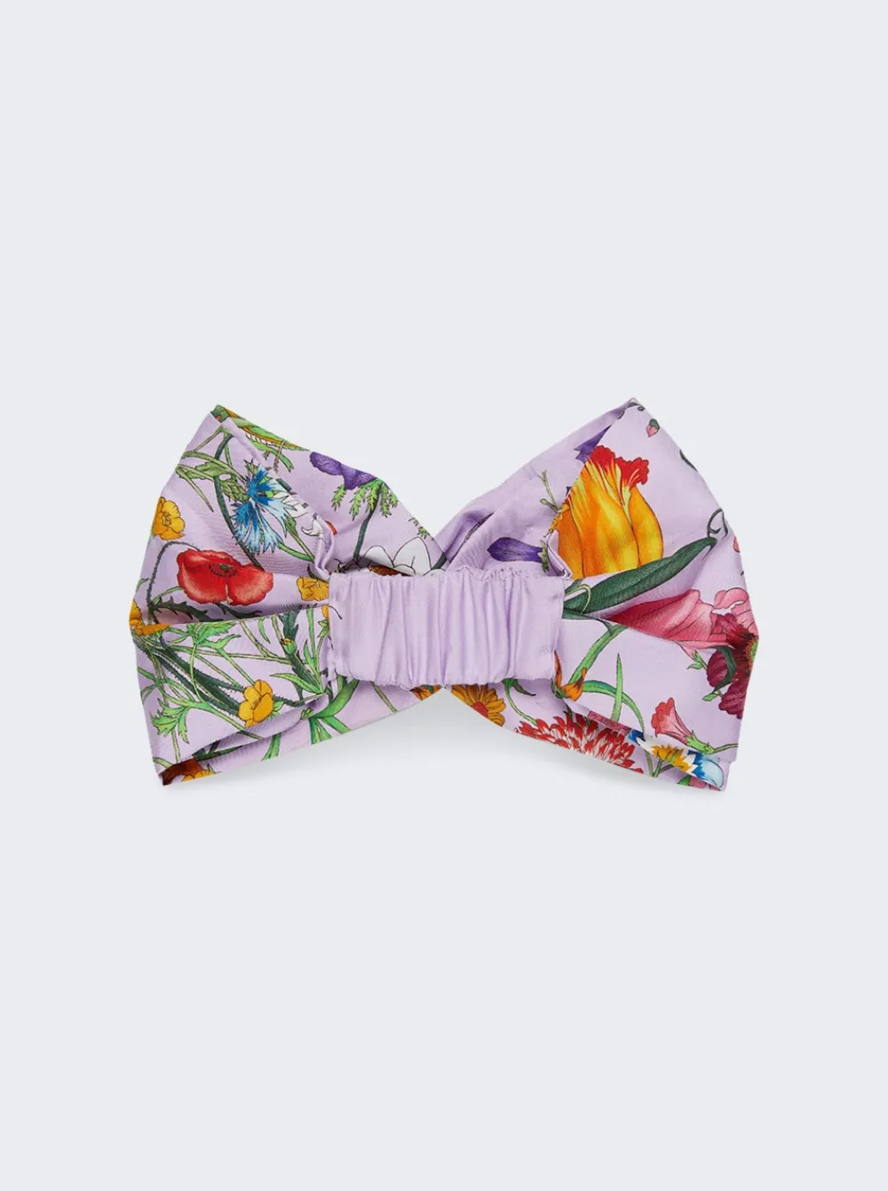 Gucci Flora Print Silk Headband Pink