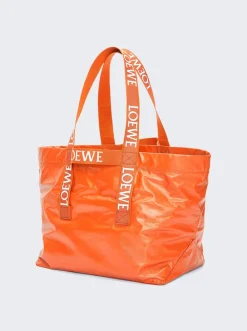Loewe Fold Shopper Bag Orange