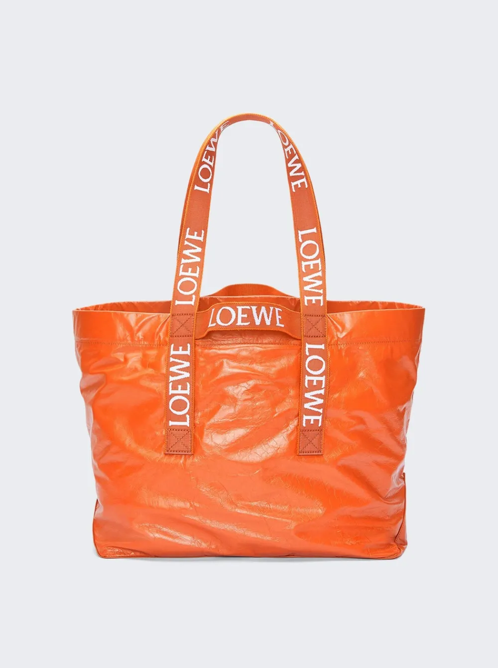 Loewe Fold Shopper Bag Orange