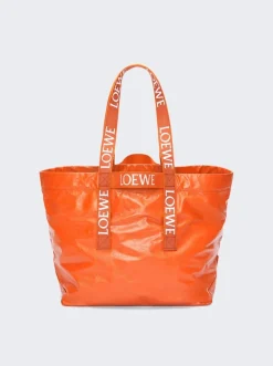 Loewe Fold Shopper Bag Orange