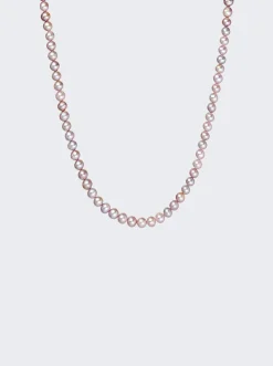Hatton Labs Freshwater Pearl Chain Necklace Metallic