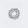 SHAY Full Baguette Diamond Essential Link Ring 18K White Gold