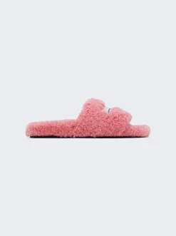 Balenciaga Furry Slide Sandal Sweet Pink