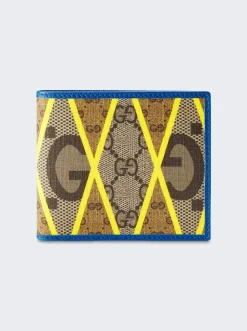 Gucci Gg Cosmoginie Rhombus Wallet Blue