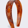Gucci Gg Crystal Headband Tortoiseshell