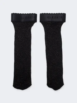 Gucci Gg Lux Socks Black And Ivory