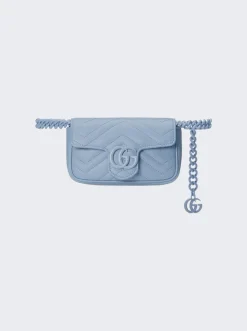 Gucci Gg Marmont Belt Bag Blue