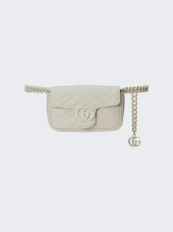 Gucci Gg Marmont Belt Bag White