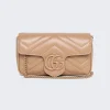 Gucci Gg Marmont Leather Super Mini Bag Camelia