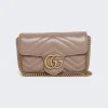 Gucci Gg Marmont Leather Super Mini Bag Rose