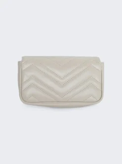 Gucci Gg Marmont Leather Super Mini Bag Mystic White