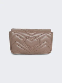 Gucci Gg Marmont Leather Super Mini Bag Rose