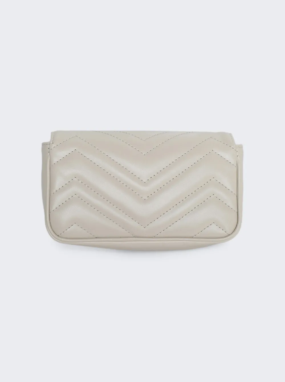 Gucci Gg Marmont Leather Super Mini Bag Mystic White