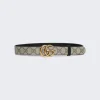 Gucci Gg Marmont Reversible Belt Beige And Black