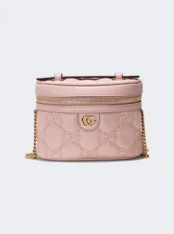 Gucci Gg Matelasse Top Handle Mini Bag Perfect Pink
