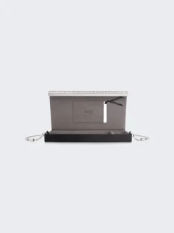 Judith Leiber Grace Satin Clutch Black