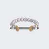 Ananya Grey Pearl And Jadeite Chakra Bracelet 18K White Gold