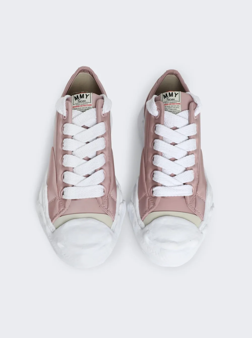 Maison MIHARA YASUHIRO Hank Nylon Puffer Low-Top Sneakers Pink