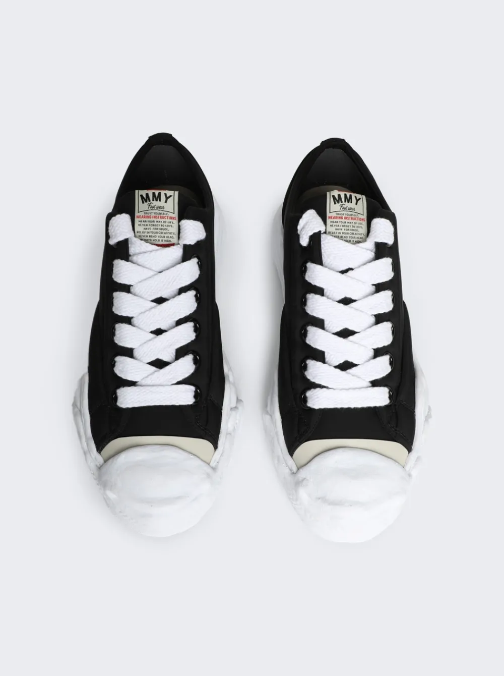 Maison MIHARA YASUHIRO Hank Nylon Puffer Low-Top Sneakers Black