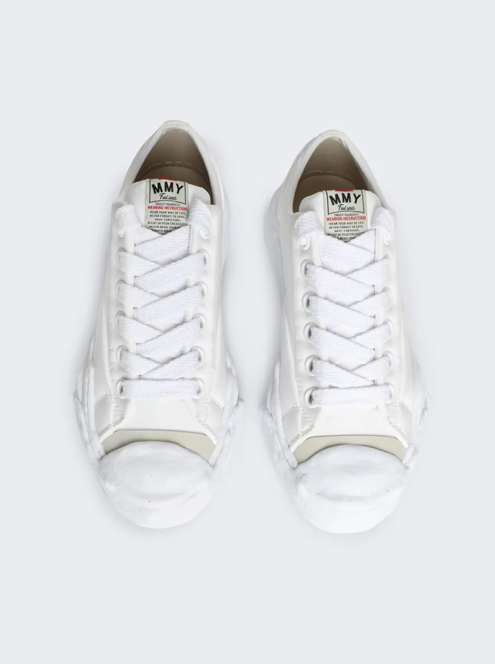 Maison MIHARA YASUHIRO Hank Nylon Puffer Low-Top Sneakers White