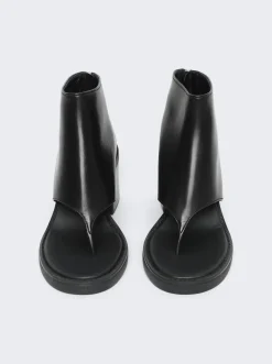 Miu Miu Heeled Sandal Boot Black