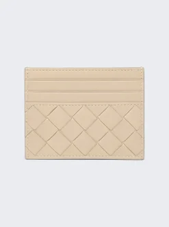 Bottega Veneta Intrecciato Card Case Porridge And Gold