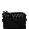 Bottega Veneta Intrecciato Mini Bag Black And Gold