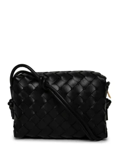 Bottega Veneta Intrecciato Mini Bag Black And Gold