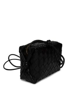 Bottega Veneta Intrecciato Mini Bag Black And Gold