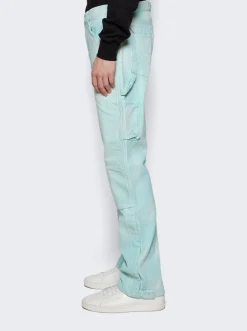 Amiri Jacquard Carpenter Jean Aqua